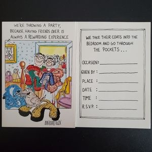 Funny Party Invites and Moving Notes